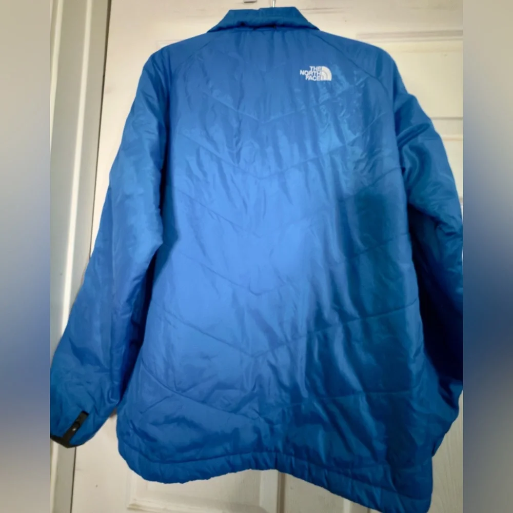 The North Face Men's‎ Insulated Full Zip Quilted Puffer Jacket Blue Size M EUC